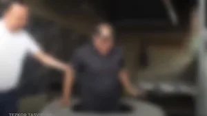 В Узбекистане должник по алиментам прятался в тандыре - видео