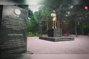 В парке имени Ататюрка в Бишкеке остаются последние штрихи перед открытием