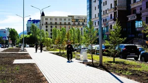 Новая аллея появилась в Астане