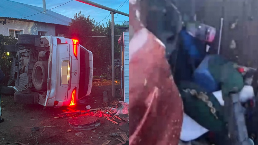 19-летний казахстанец угнал Lexus и сразу попал в ДТП: видео из Тобыла