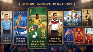 Все чемпионы мира по футболу. Интересные факты (обновлено)