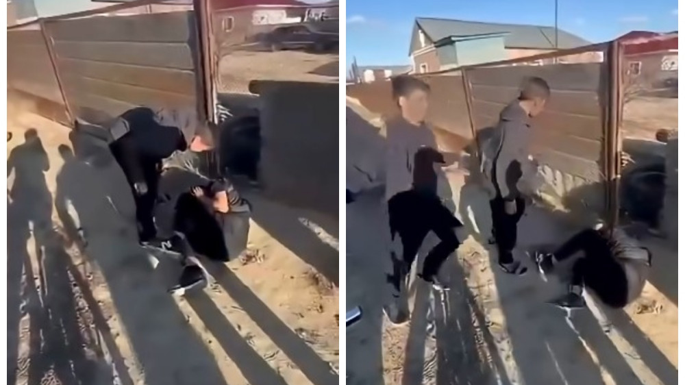 Драку подростков сняли на видео в Атырауской области