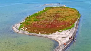 Новый остров сняли на видео в Каспийском море
