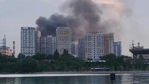 Жители Алматы сообщают о пожаре в районе Сайрана