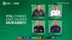 Суперлига: объявлены кандидаты на звание лучшего тренера июля