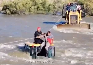 В Нахчыване мужчину спасли из реки
