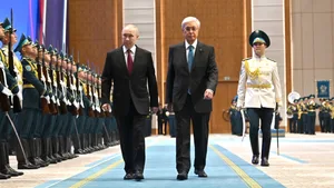 Токаев встретил Путина во Дворце независимости