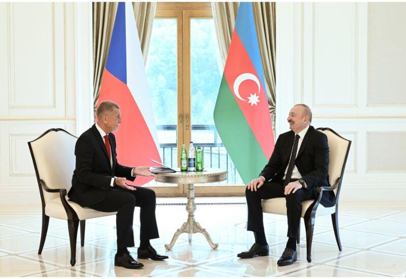 Qəbələdə Azərbaycan Prezidenti İlham Əliyevin Çexiyanın Baş naziri ilə təkbətək görüşü keçirilib