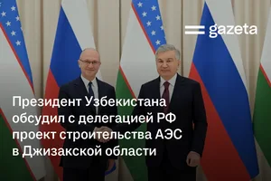 Президент Узбекистана обсудил с делегацией РФ проект строительства АЭС в Джизакской области