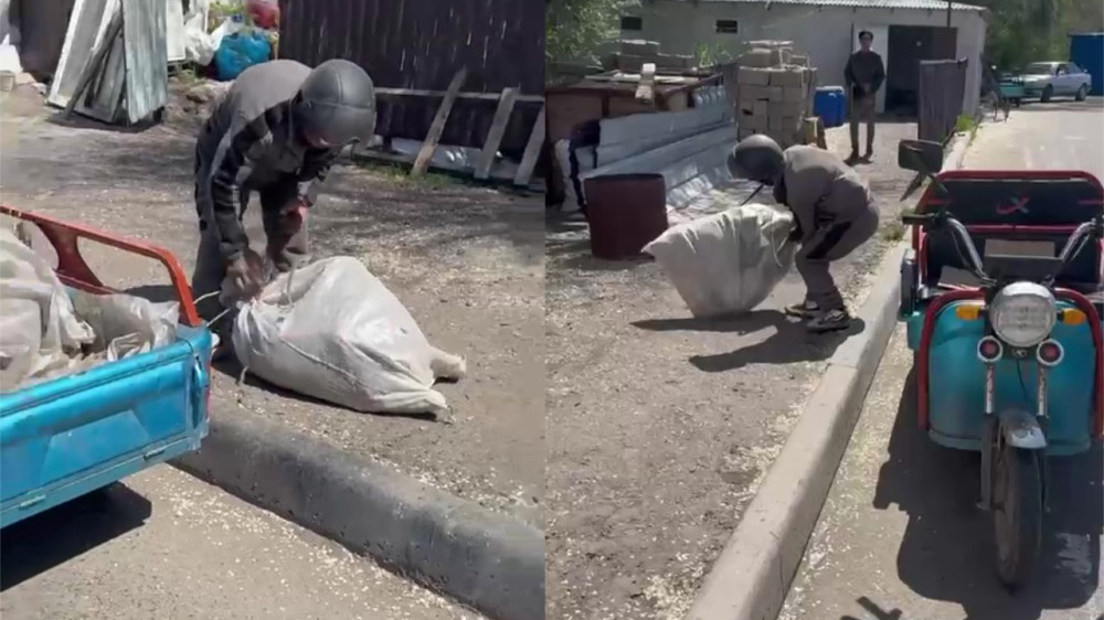 “Засунул в мешок и бил“- кража собаки попала на видео в Алматинской области