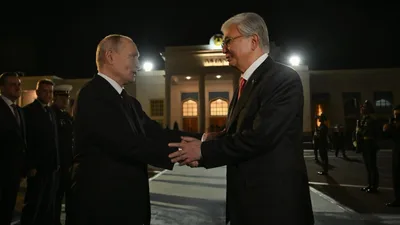 Токаев проводил Путина в аэропорту Астаны
