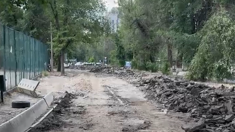 Call-центр: жители просят заасфальтировать заезд во двор (видео)