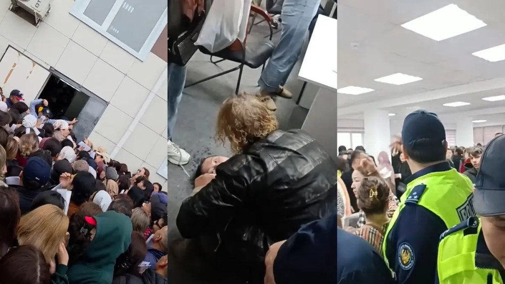 “Это издевательство над людьми“. Прием заявок обернулся давкой и обмороком в Актау