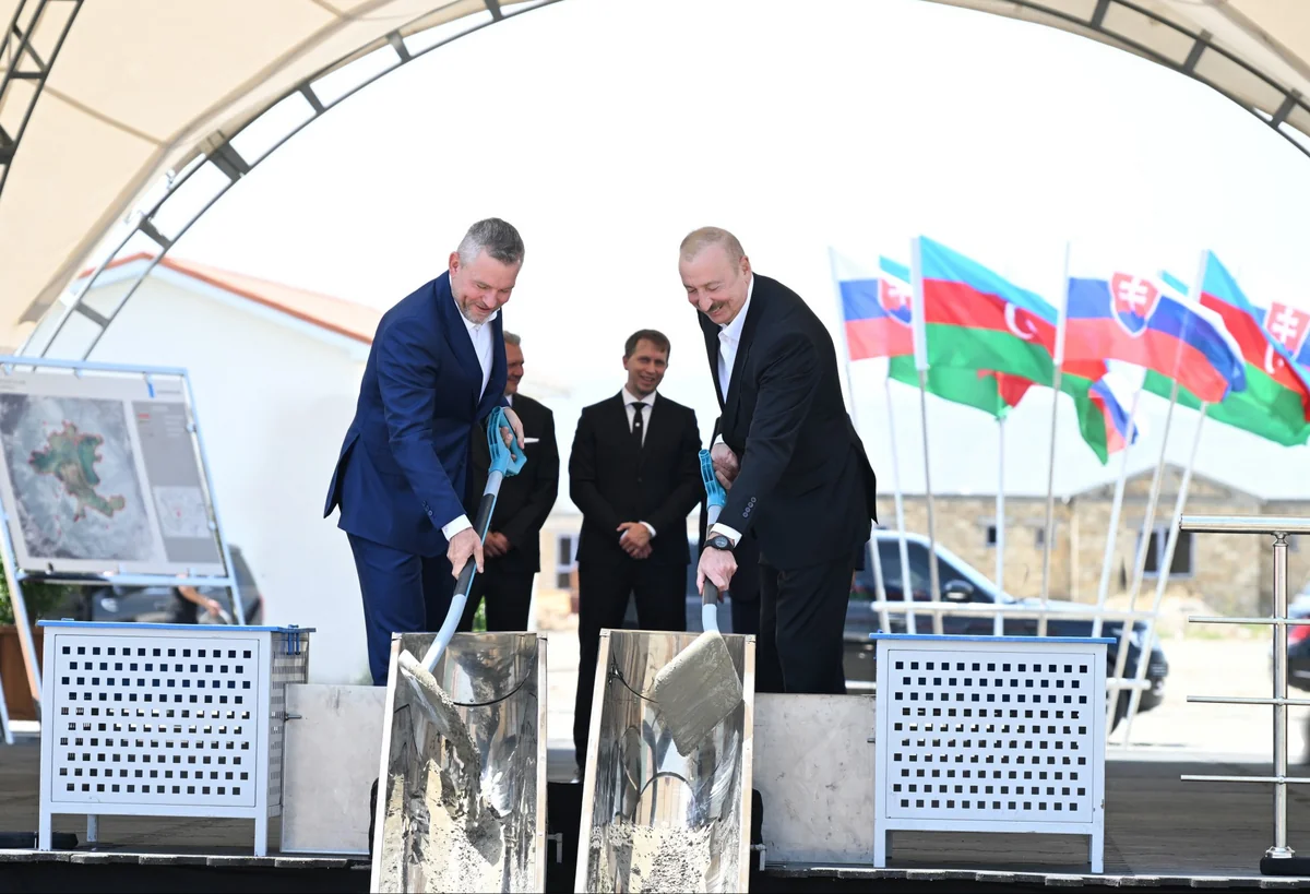 Президенты Азербайджана и Словакии ознакомились с работами в селе Баш Гарвенд Агдамского района