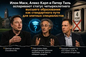 Ряд влиятельных глав техногигантов призывает молодежь в эпоху искусственного интеллекта отказаться от высшего образования