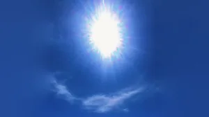 Необычное явление в небе засняли в Павлодарской области